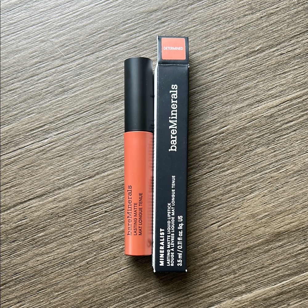 NWT Bare Minerals Liquid Lipstick in “Determined”
